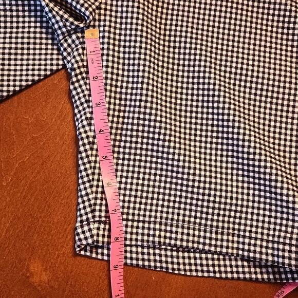 Tommy Hilfiger High Rise Stretch Bermuda Shorts, Size 10, Black & White Plaid - Picture 5 of 9